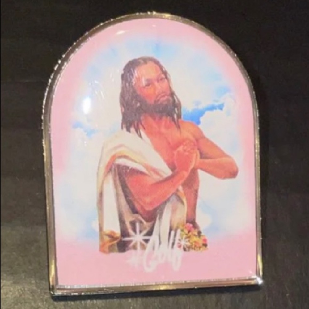 Golf wang black Jesus pin